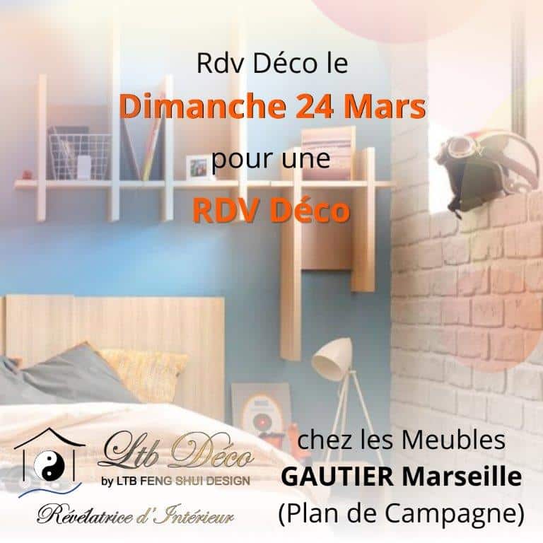LTB DÉCO sera présente le Dimanche 24 Mars 2024 chez Les Meubles Gautier Plan de Campagne - Marseille, pour un RDV Déco. L'occasion de nous rencontrer !